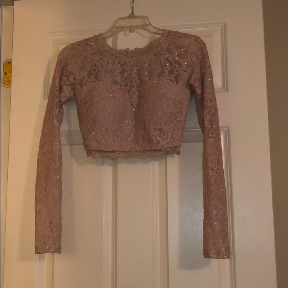 Homecoming dress, color is nude pink